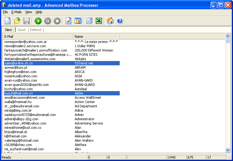 Advanced Mailbox Processor Screenshot